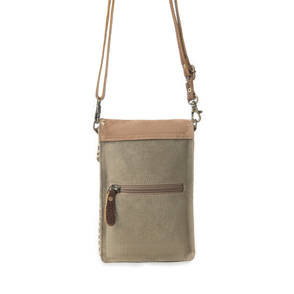 Myra Cheyenne Peaks Crossbody Bag in Dusty Olive