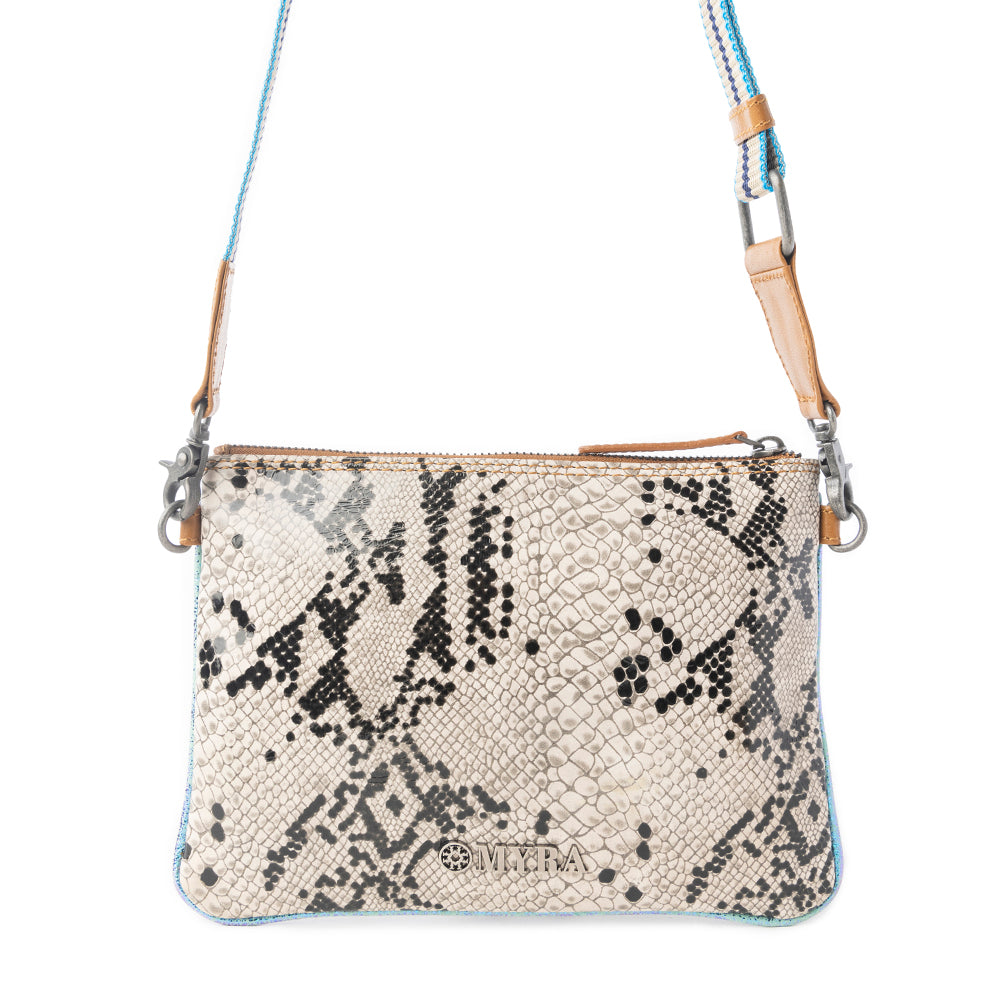 Eden Mirage Leather Bag in Ivory Snake Print