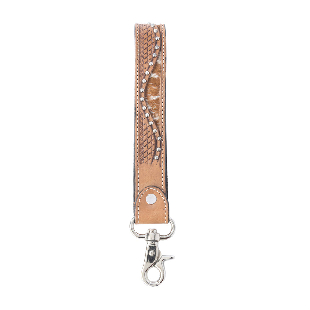 Bronco Wave Handtooled Leather Keyfob Variant Combo