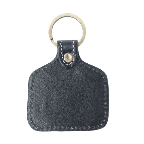 Dusthorn Relic Handtooled Leather Keyfob in Wood Brown