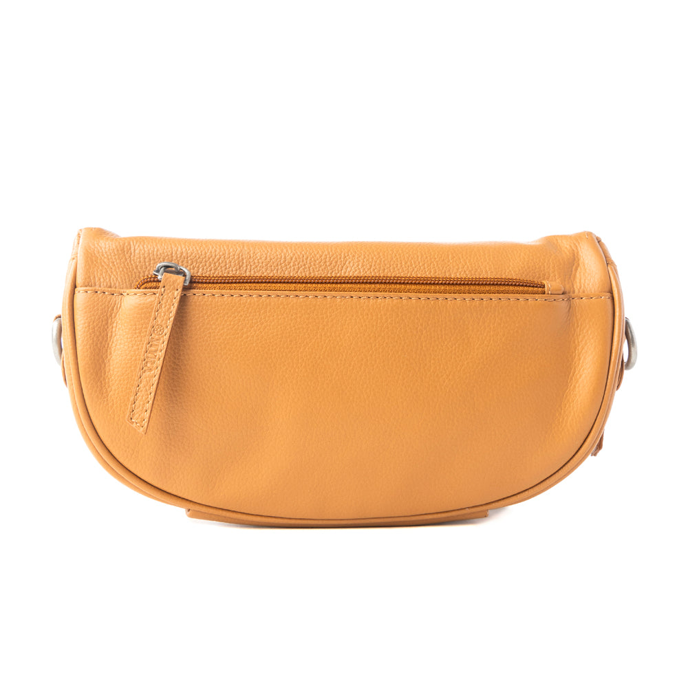 Compass Mesa Leather Fanny Pack in Honey Cloud