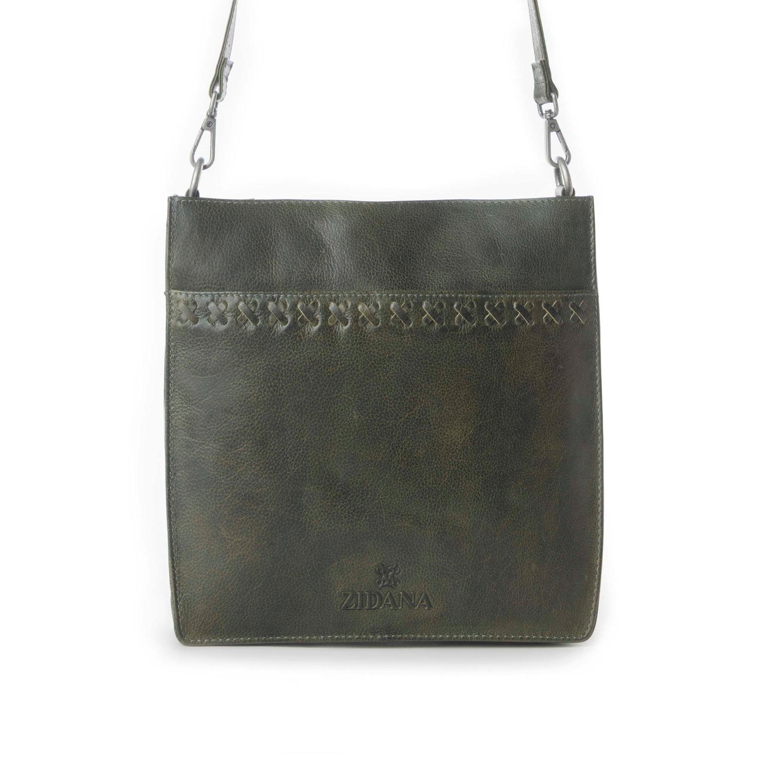 Zidana Mirelle Woven Veg Tanned Leather Sling Bag Variant Combo