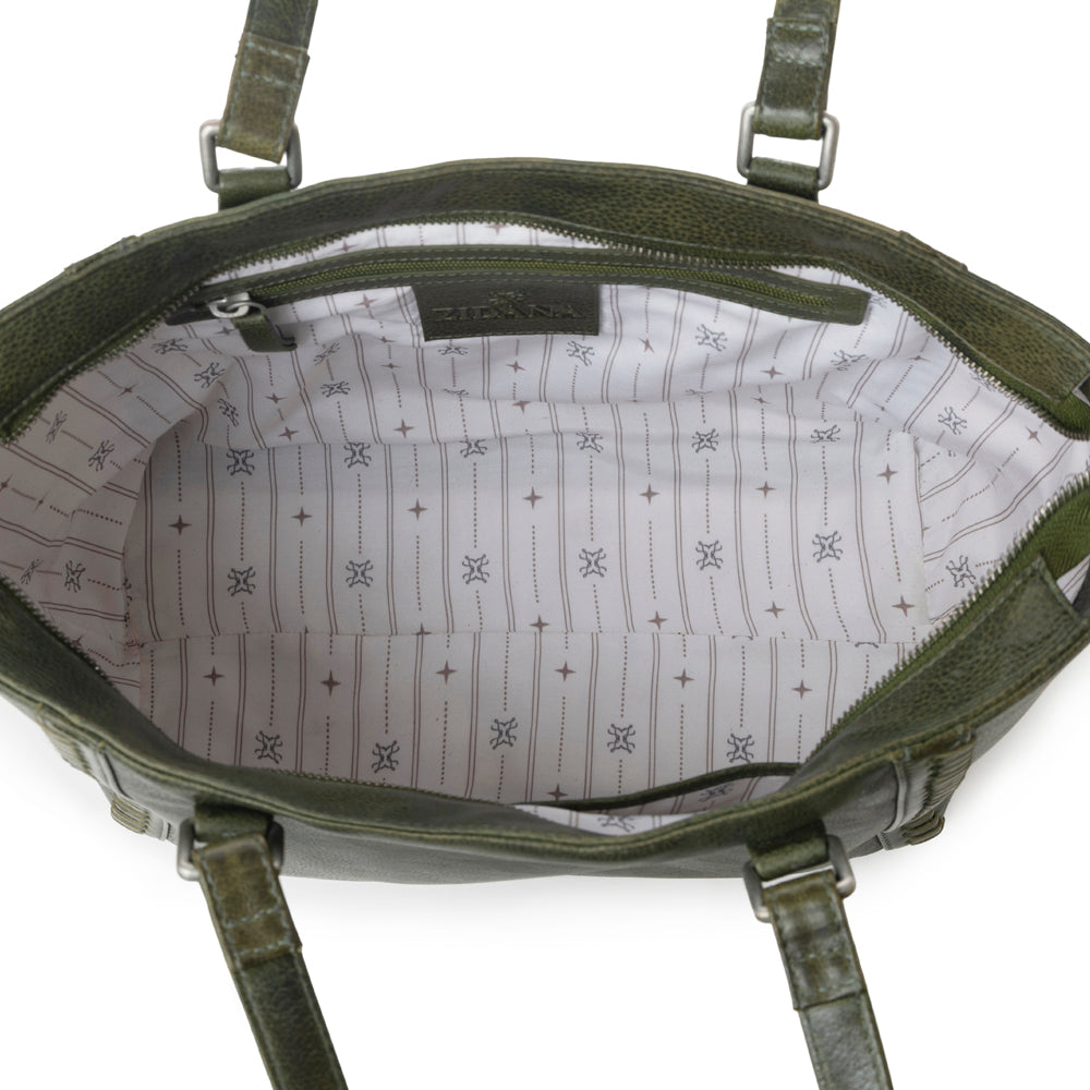 Zidana Arista Bloom Veg Tanned Leather Handbag Variant Combo