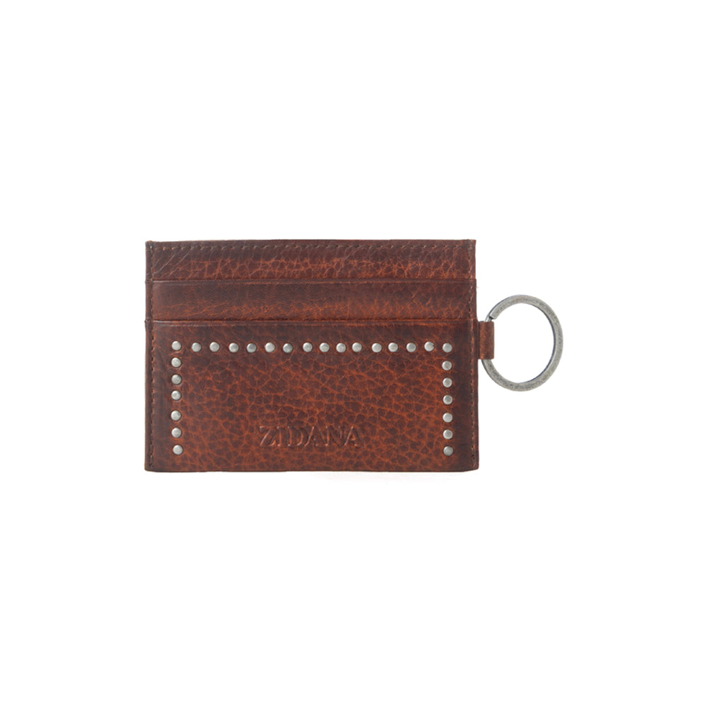Zidana Steelhoof Studded Veg Tanned Leather Wallet Variant Combo