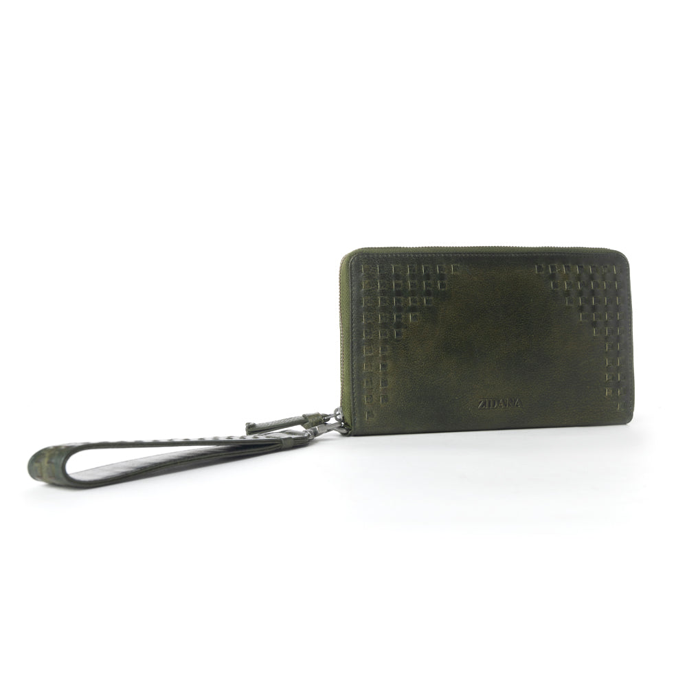 Zidana Elko Braided Veg Tanned Leather Wallet Variant Combo