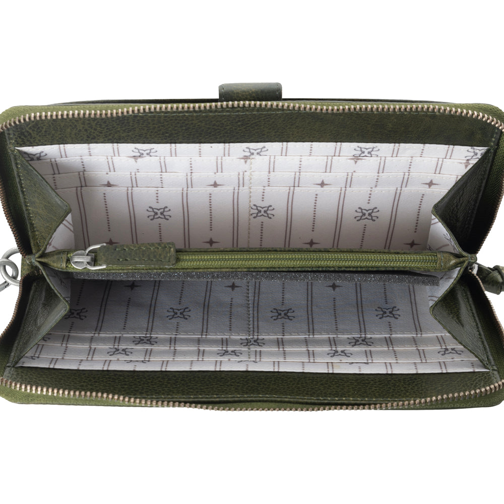 Zidana Elko Braided Veg Tanned Leather Wallet Variant Combo