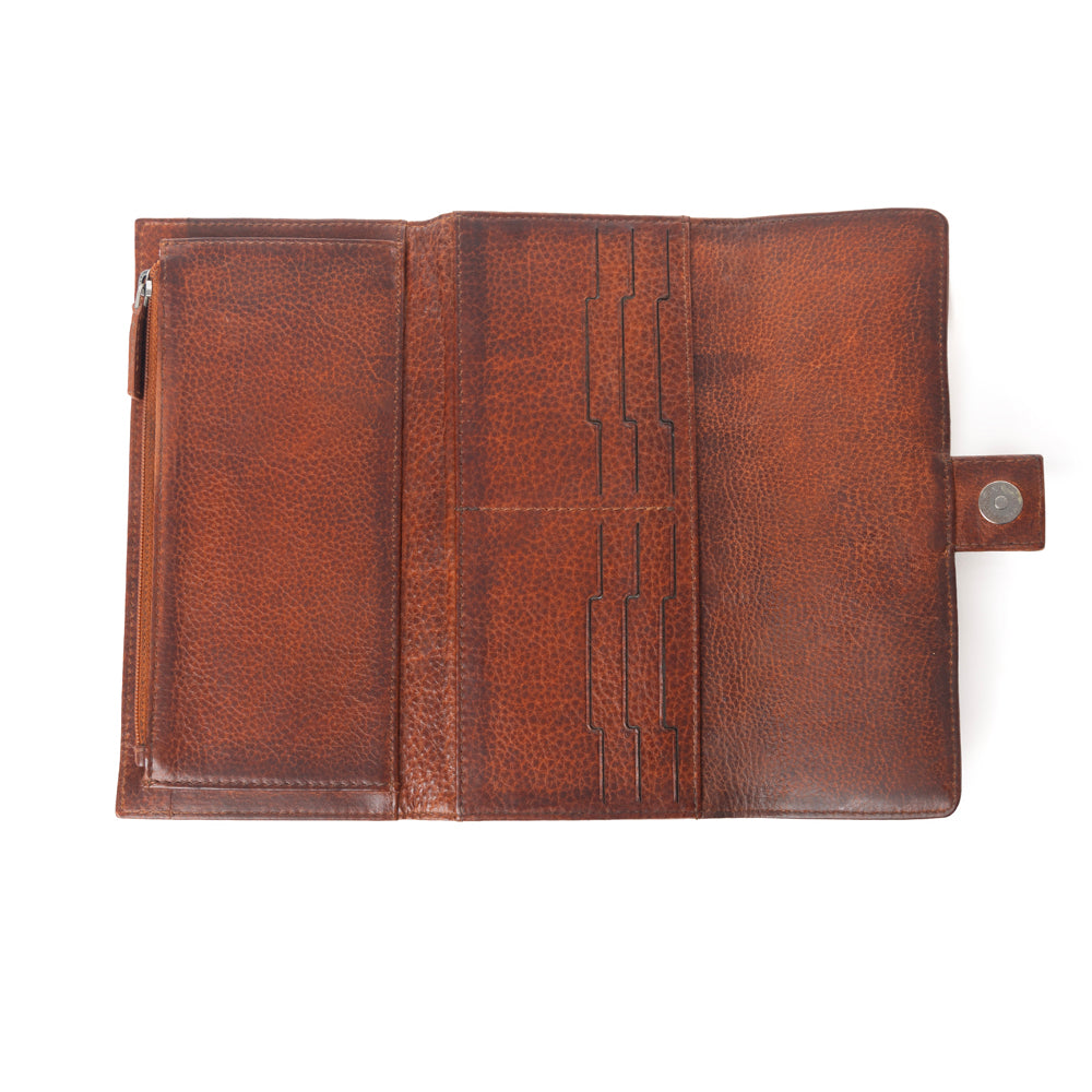 Zidana Santa Fe Woven Veg Tanned Leather Wallet Variant Combo