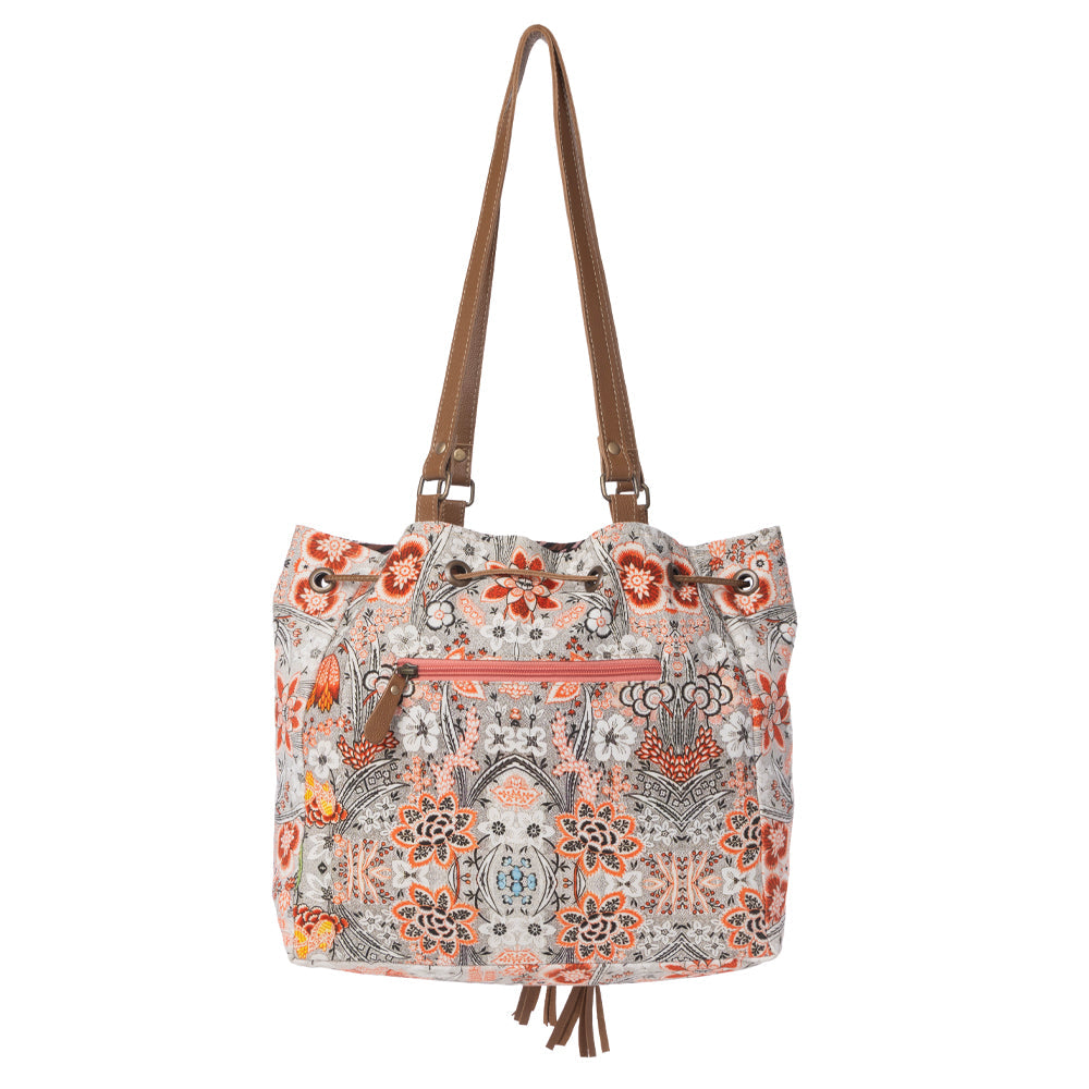Southern Bloom Cotton & Leather Bucket Bag Variant Combo