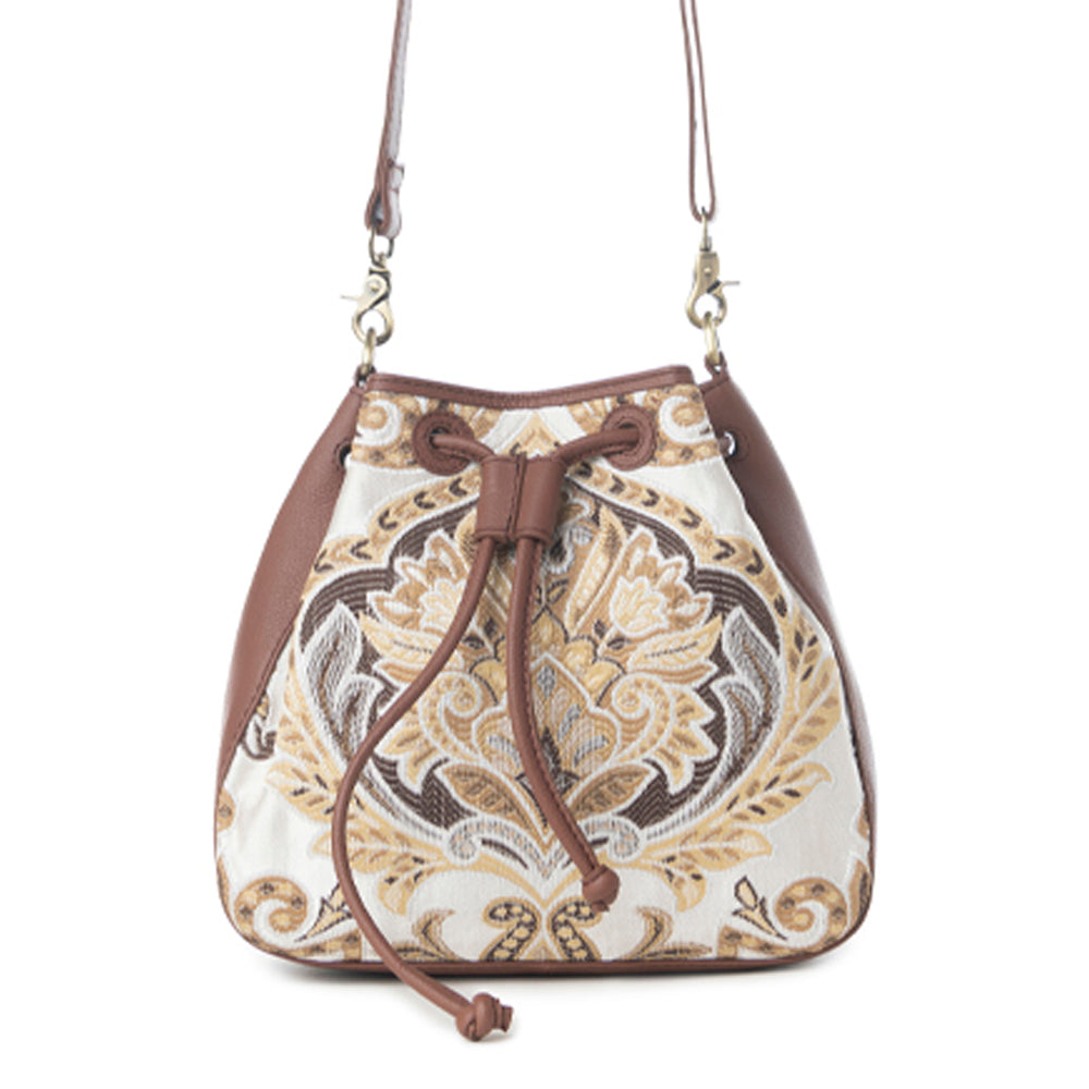 Myra Old Soul Bucket Bag in Golden Ivory