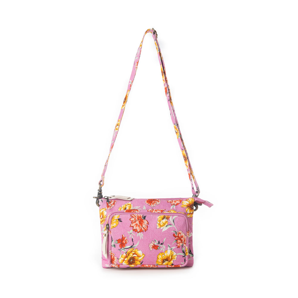 Myra Florabelle Crossbody Bag in Peach Summer
