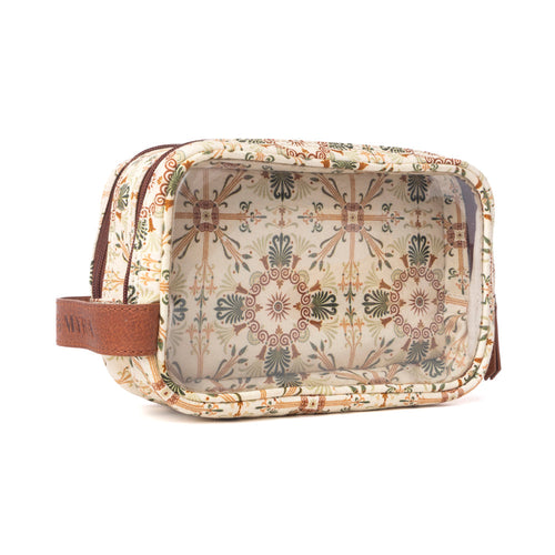 Willow Grove Cotton & Plastic Men's Shaving Kit in Oat Khaki