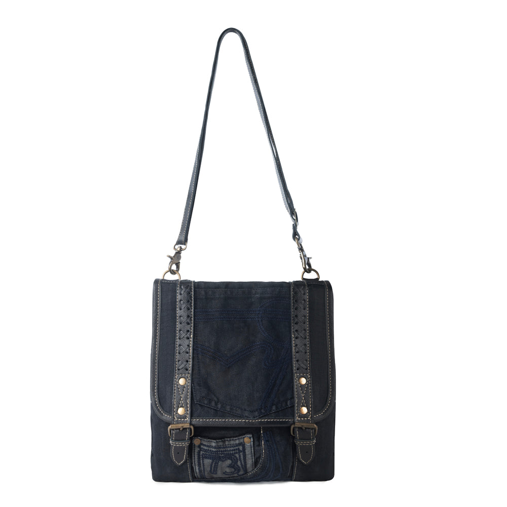 Dustrider upcycled canvas vintage style Bag Variant Combo