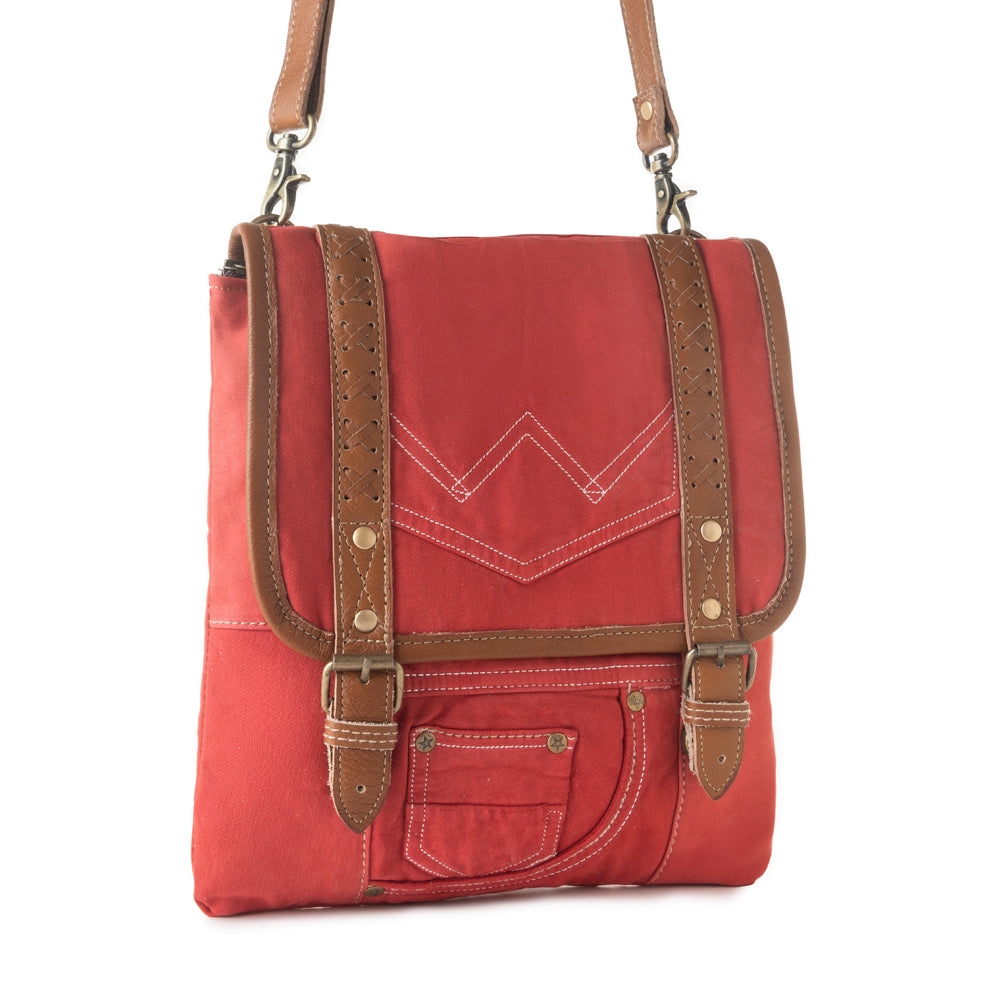 Dustrider upcycled canvas vintage style Bag Variant Combo