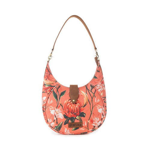 Myra Whispering Fields Shoulder Bag in Peach Paradise