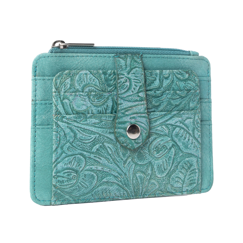 Driftwood Cove Embossed Leather Credit Card Holder Variant Combo