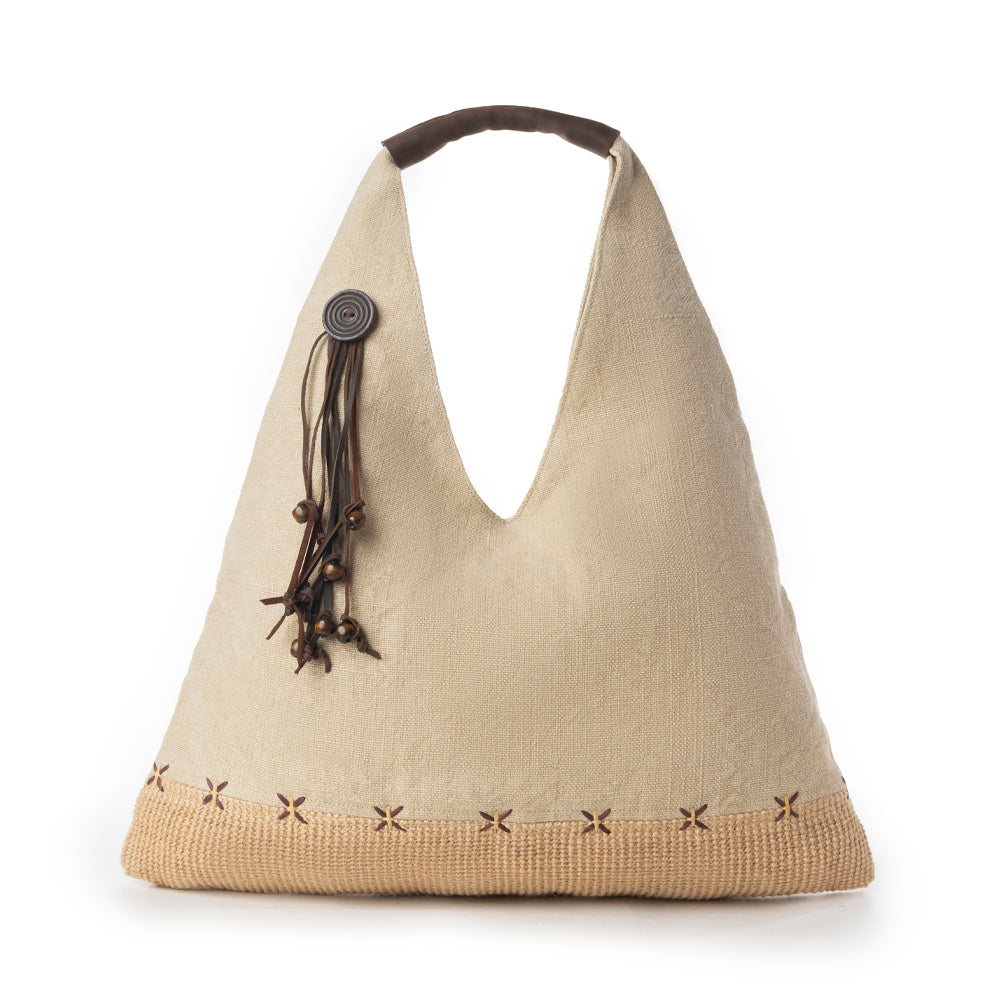 Myra Sandmoor Soft Shoulder Bag in Sandy Espresso