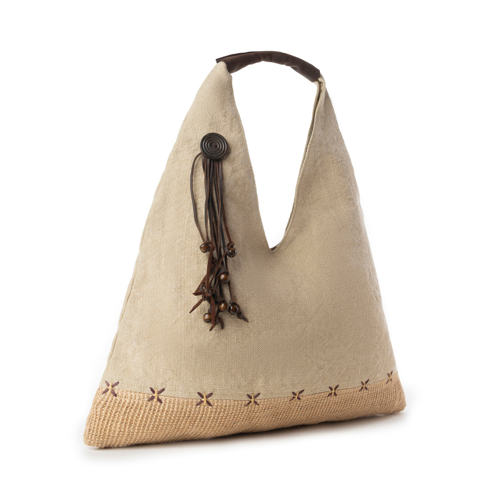 Myra Sandmoor Soft Shoulder Bag in Sandy Espresso
