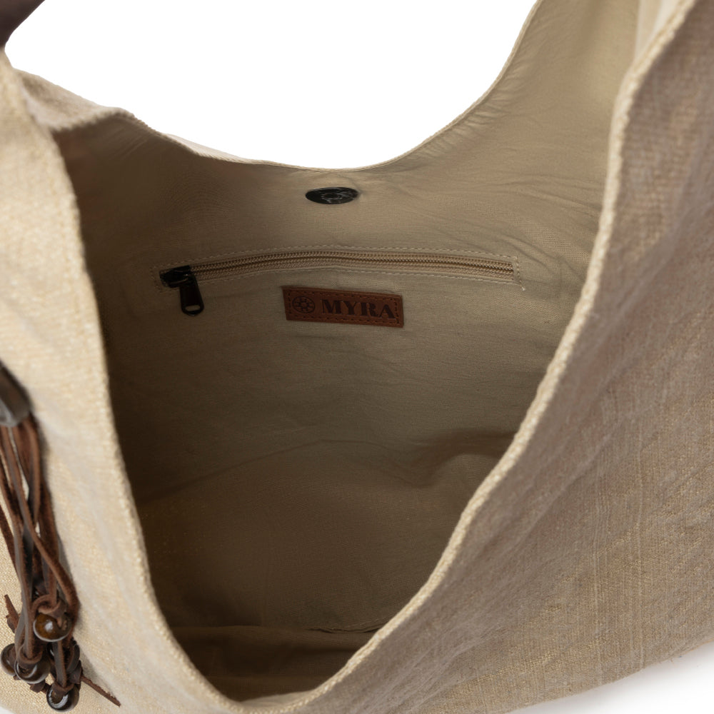 Myra Sandmoor Soft Shoulder Bag in Sandy Espresso