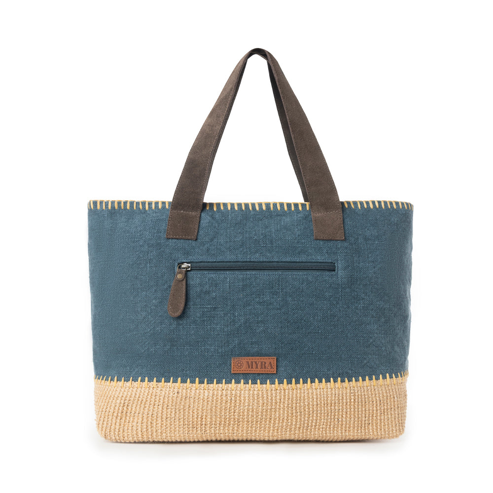 Myra Willow Wanderer Tote Bag in Sage Blue