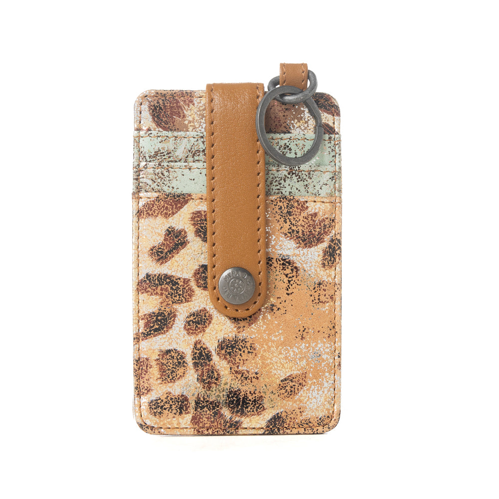 Myra Valejo Spirit Credit Card Holder in Leopard Dust
