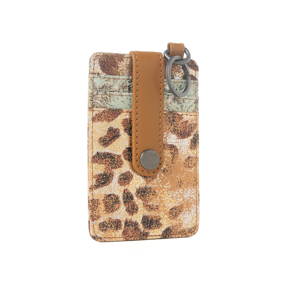 Myra Valejo Spirit Credit Card Holder in Leopard Dust