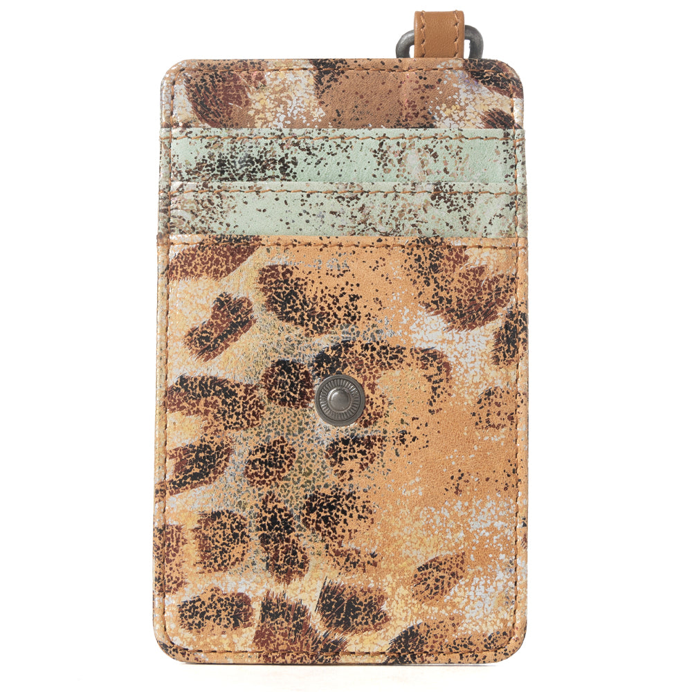 Myra Valejo Spirit Credit Card Holder in Leopard Dust