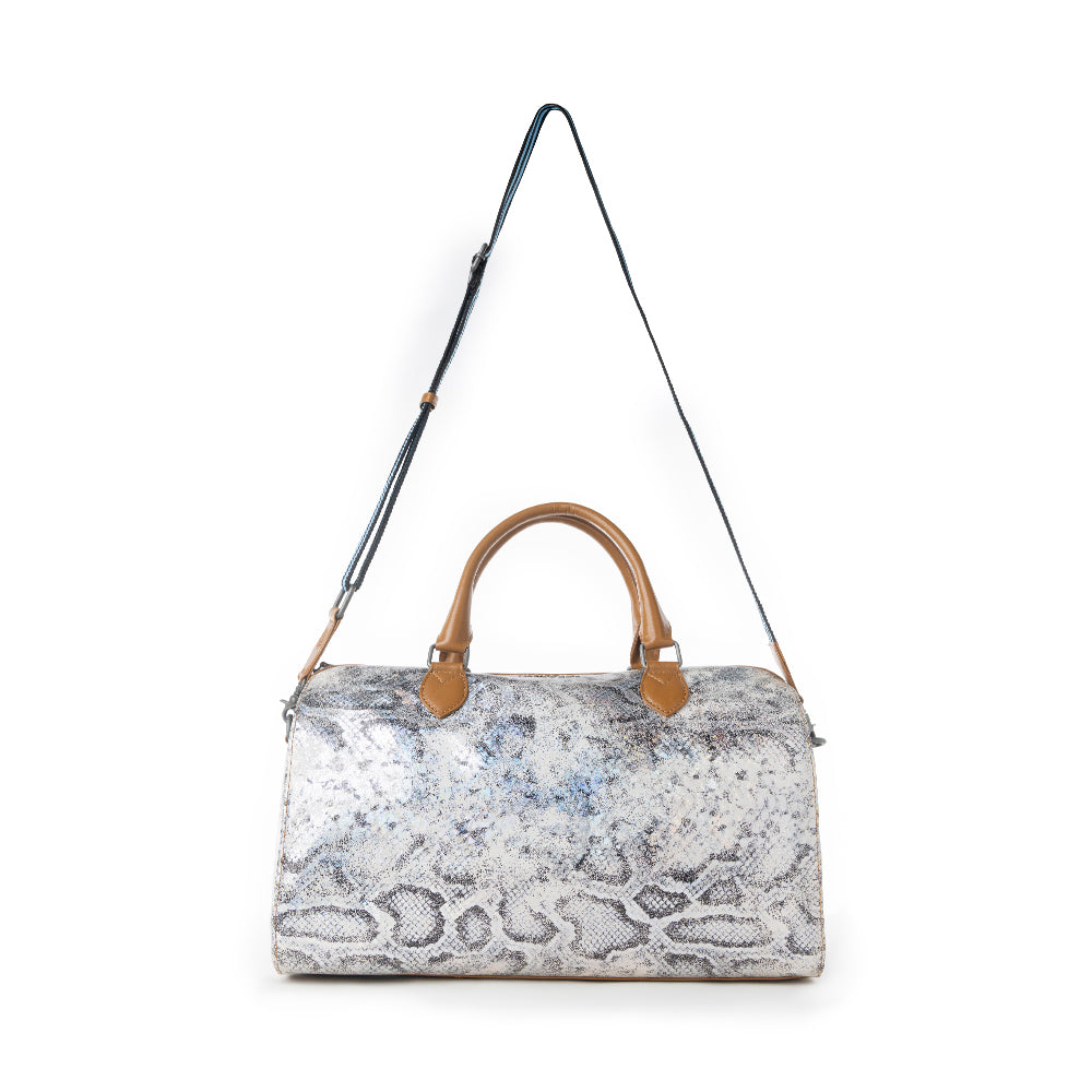Ranger's Echo Snake Print Leather Duffle Bag Variant Combo