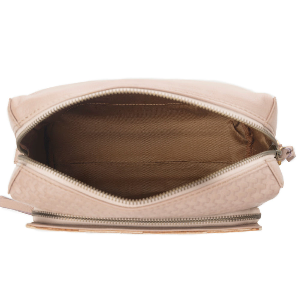 Myra Pueblo Sun Crossbody Bag in Honey Almond