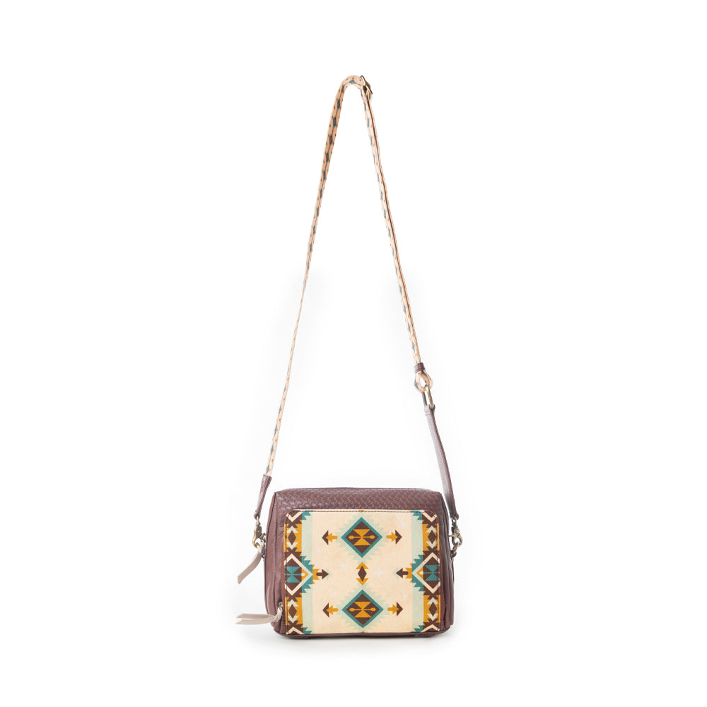 Myra Pueblo Sun Crossbody Bag in Desert Mahogany