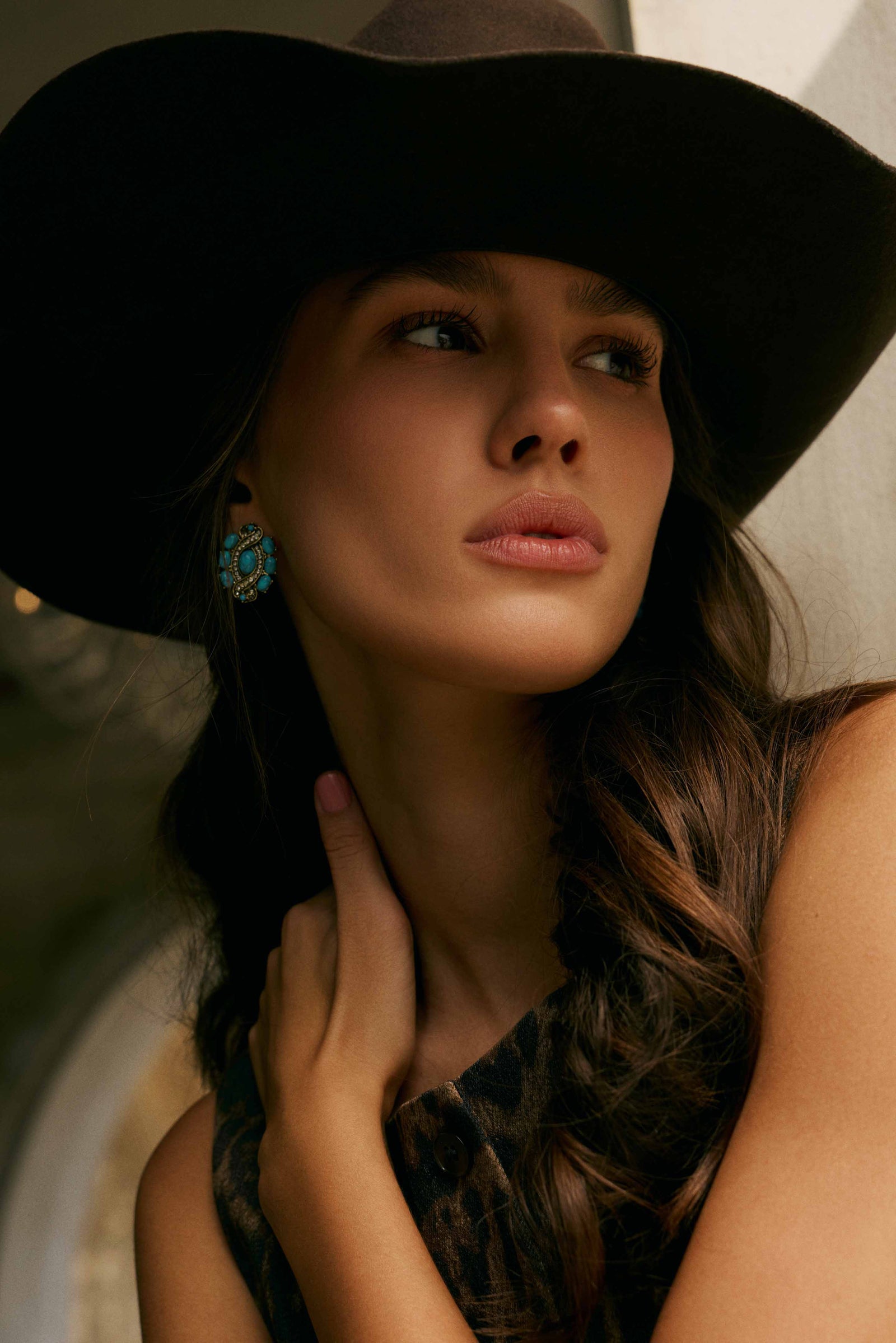 Sage Wind Studs in Desert Turquoise