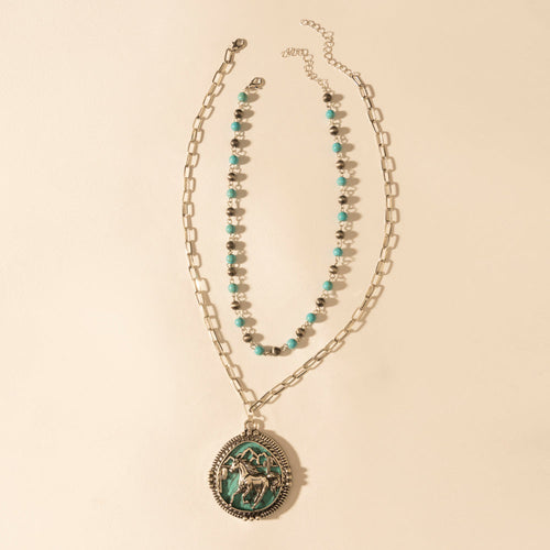 The Lone Rider Chain in Turquoise