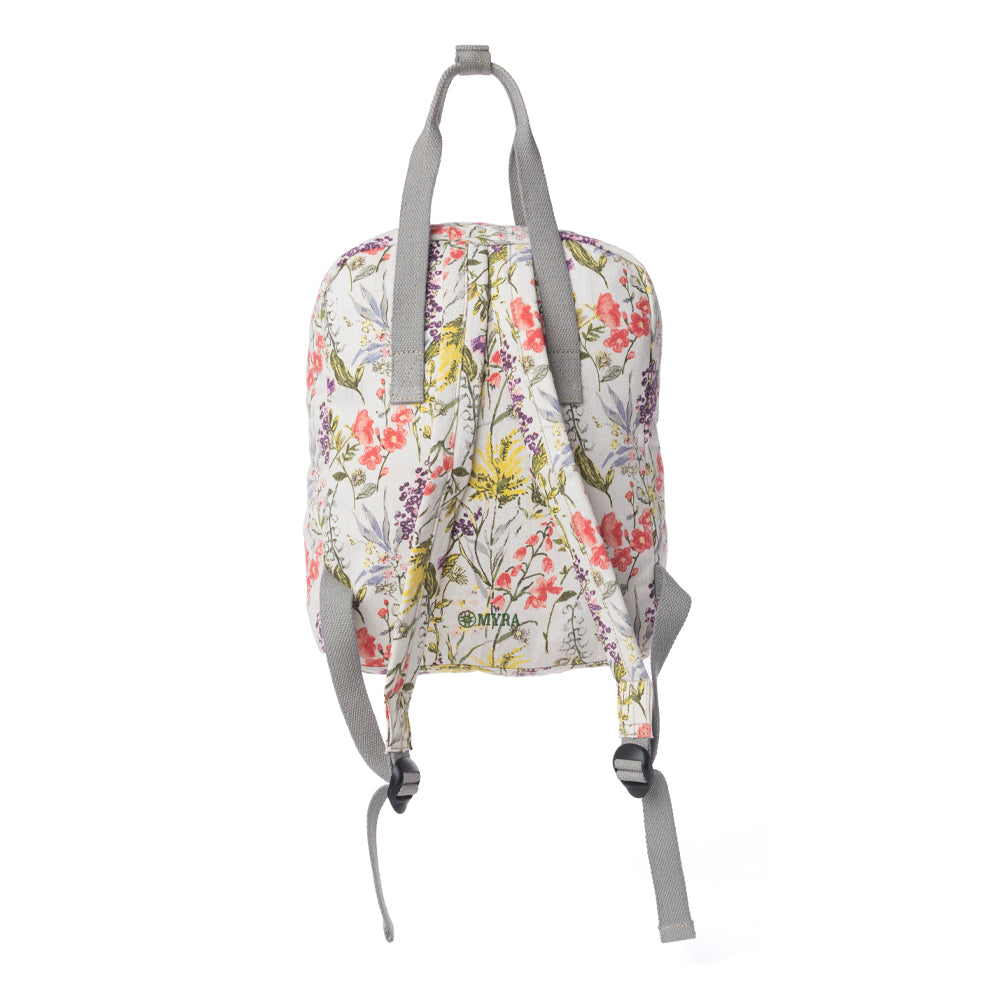 Pine Meadow Cotton & Leather Crossbody Bag in Garden White