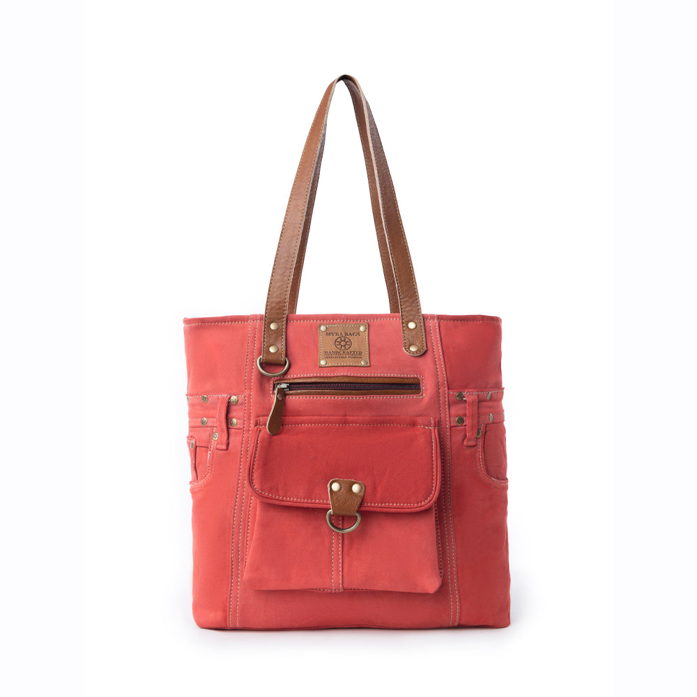 Myra Desert Trail Tote Bag in Canyon Coral