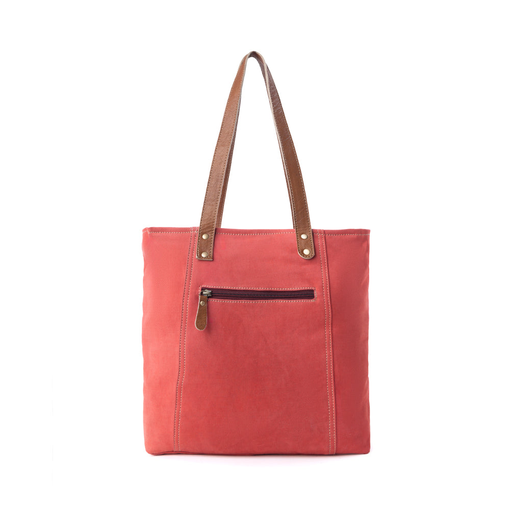 Myra Desert Trail Tote Bag in Canyon Coral