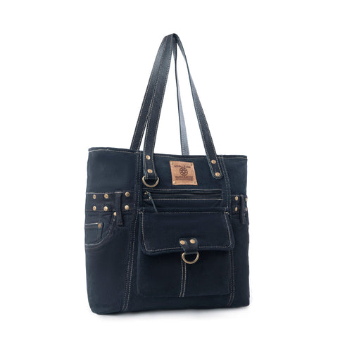 Myra Desert Trail Tote Bag in Midnight Coal