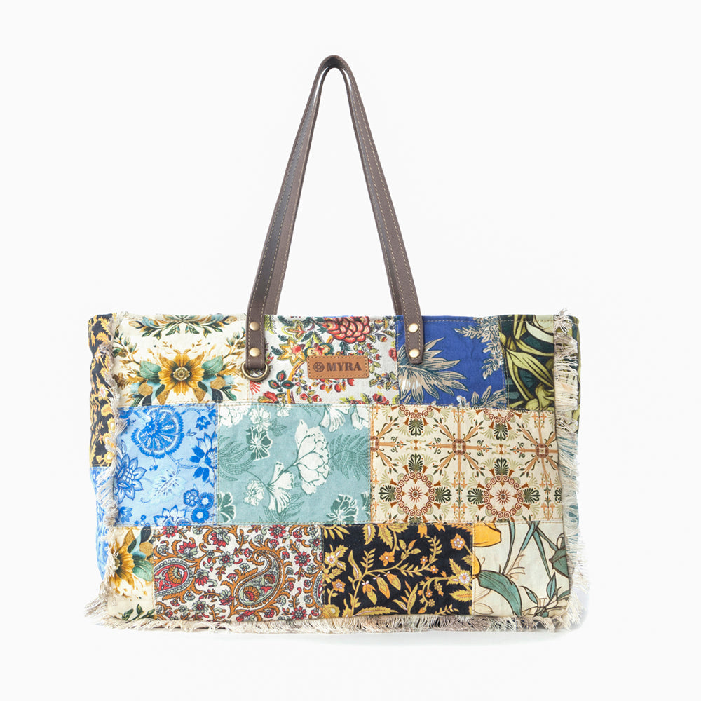 Myra Sundial Hollow Weekender Bag in Multi Patch