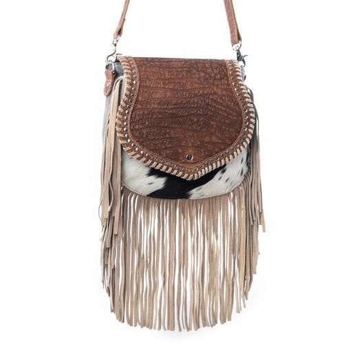 Myra Dusty Lariat Concealed Carry Bag in Saddle Brown