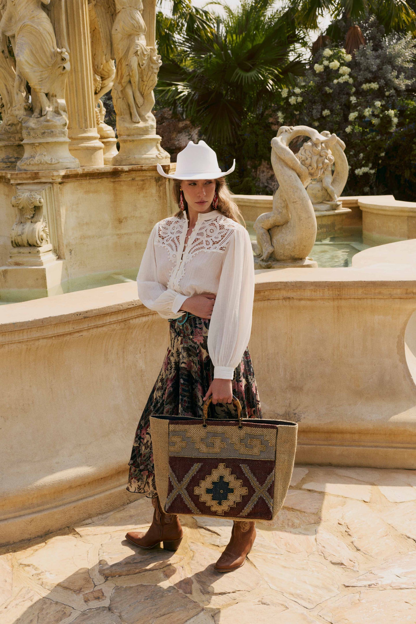 Desert Loom Jute Weekender Bag in Saffron Dune