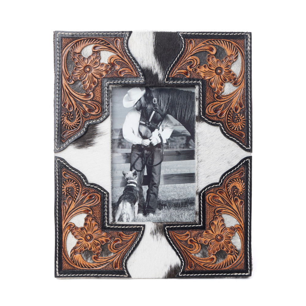 Saddlewood Handtooled Leather Photo Frame Variant Combo