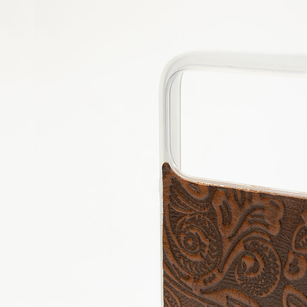 Toolcrest Embossed Leather iPhone 17 Pro Max Mobile Case