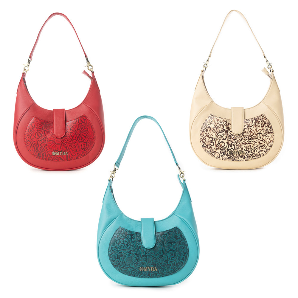 Alanna Embossed Leather Bag Variant Combo