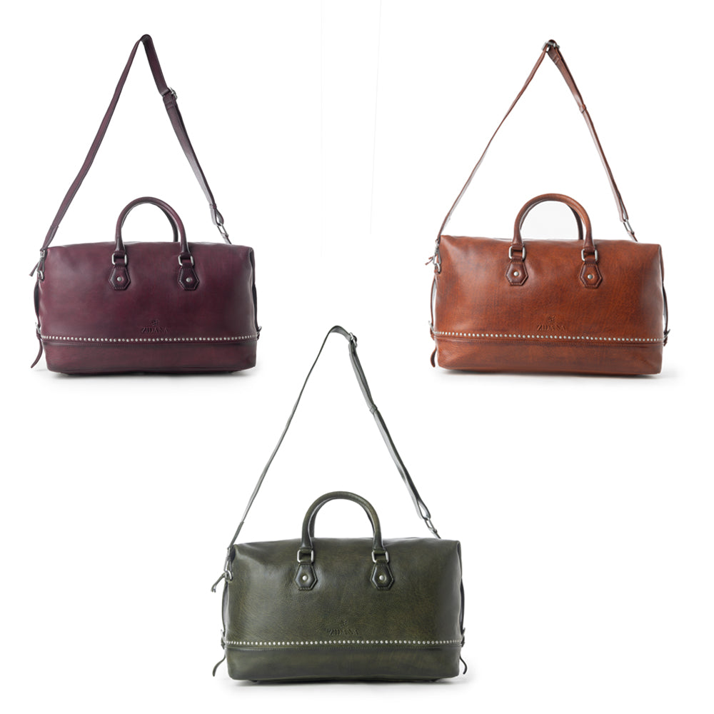 Zidana Sundown Plains Veg Tanned Leather Traveller Bag Variant Combo
