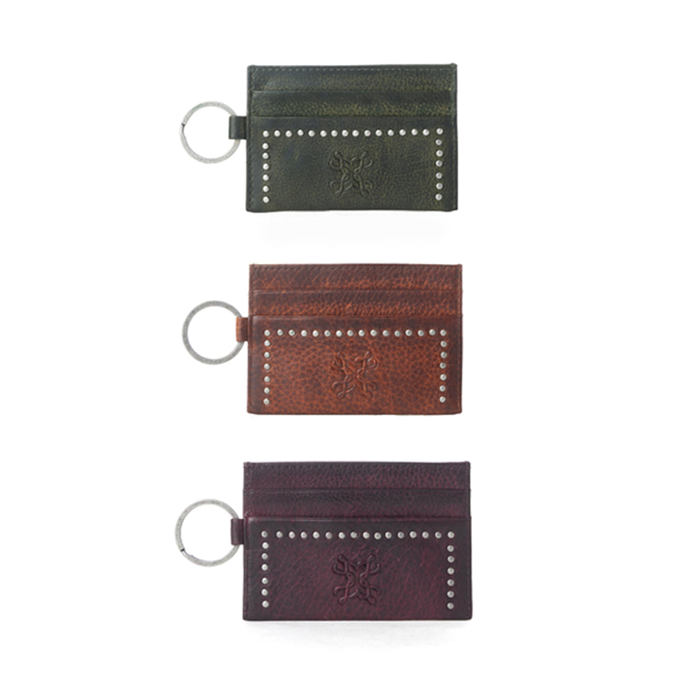 Zidana Steelhoof Studded Veg Tanned Leather Wallet Variant Combo