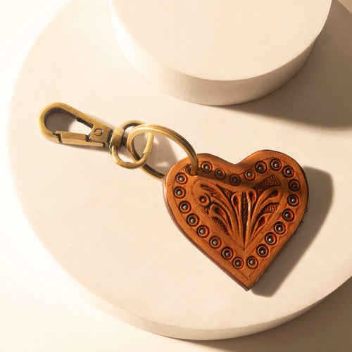 Studded Heart Western Key Fob Variant Combo