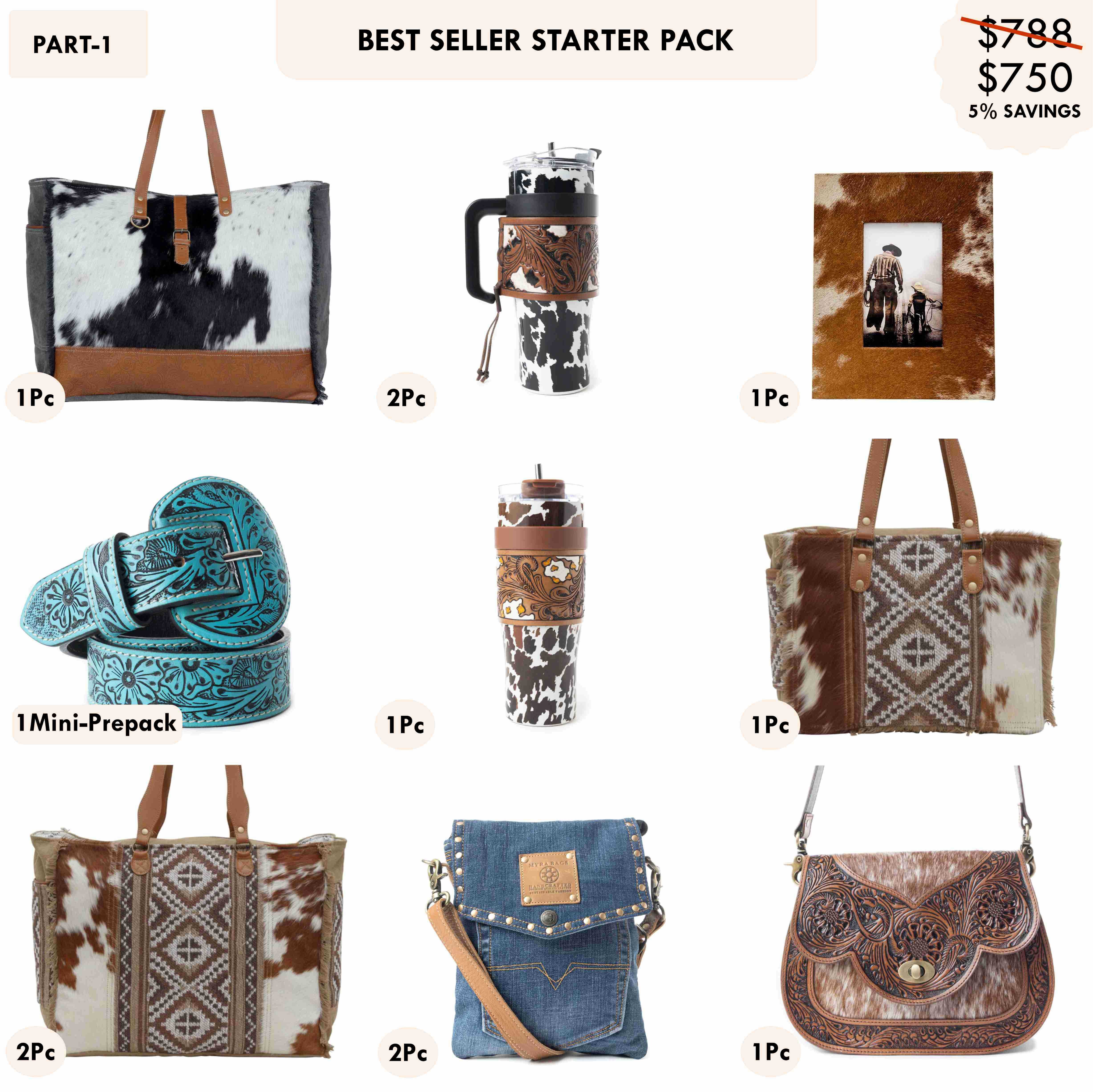 Starter Pack $750 - Best Sellers