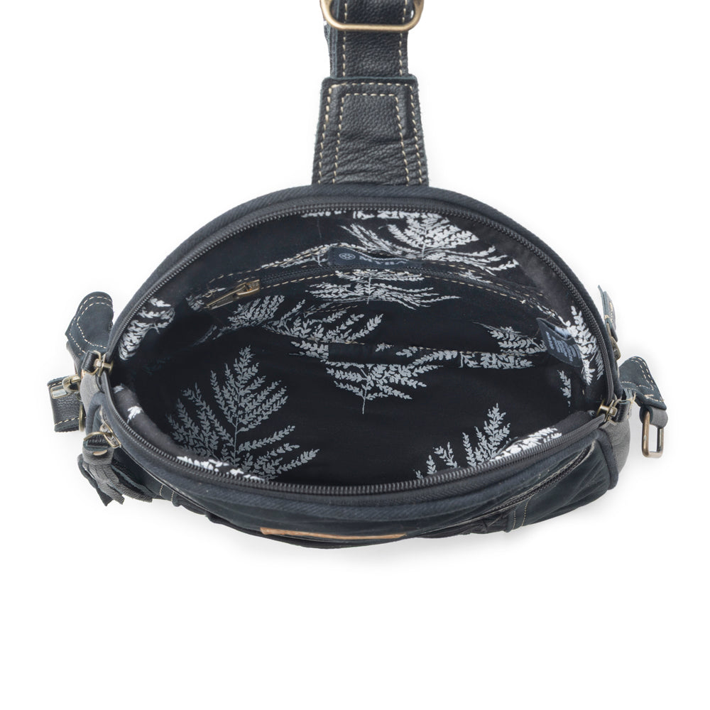 Bandit Denim Fanny Pack Bag for Women in blue with denim and Front Pocket