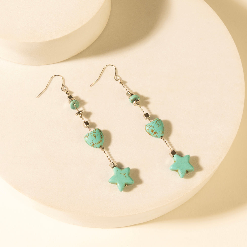 Dust & Sky Charm Earrings in Desert Turquoise