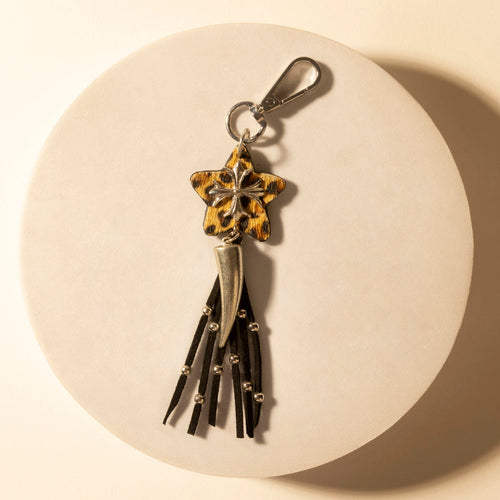 Rodeostar Fringe Keychain in Desert Hide Mix