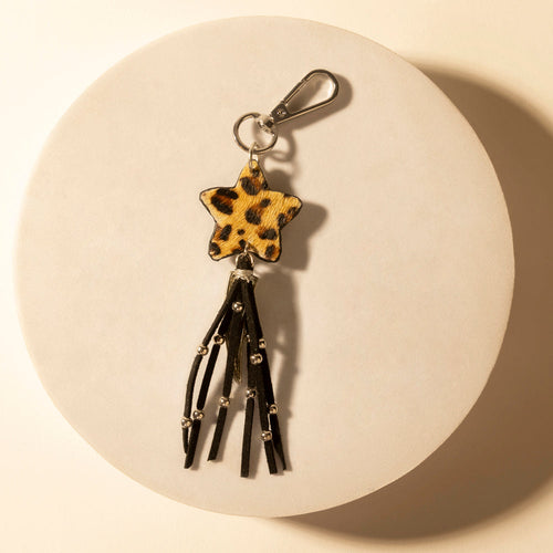 Rodeostar Fringe Keychain in Desert Hide Mix