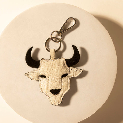 Amarillo Skull Keychain in Prairie Bone Mix